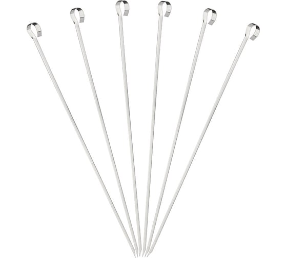 Изображение товара Набор шампуров Ecos 450*10*0,7мм, угловой, без витка, 6шт. 999715