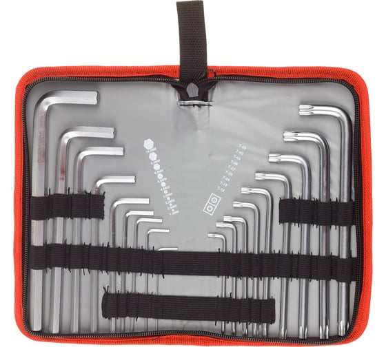 Изображение товара Набор имбусовых ключей Зубр 18 шт. 27463-H18