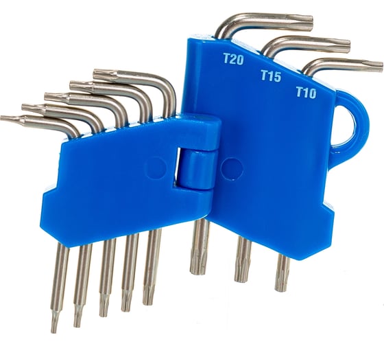 Изображение товара Набор ключей имбусовых Зубр "Эксперт" Мини для точных работ Cr-V TORX Т5-Т20 с отверстием для защищенного крепежа 8 шт. 27477-H8