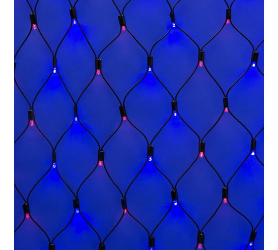 Изображение товара Сетка светодиодная Uniel ULD-N2015-288/SBK RED-BLUE IP67, статическое свечение, 21,5м UL-00005486