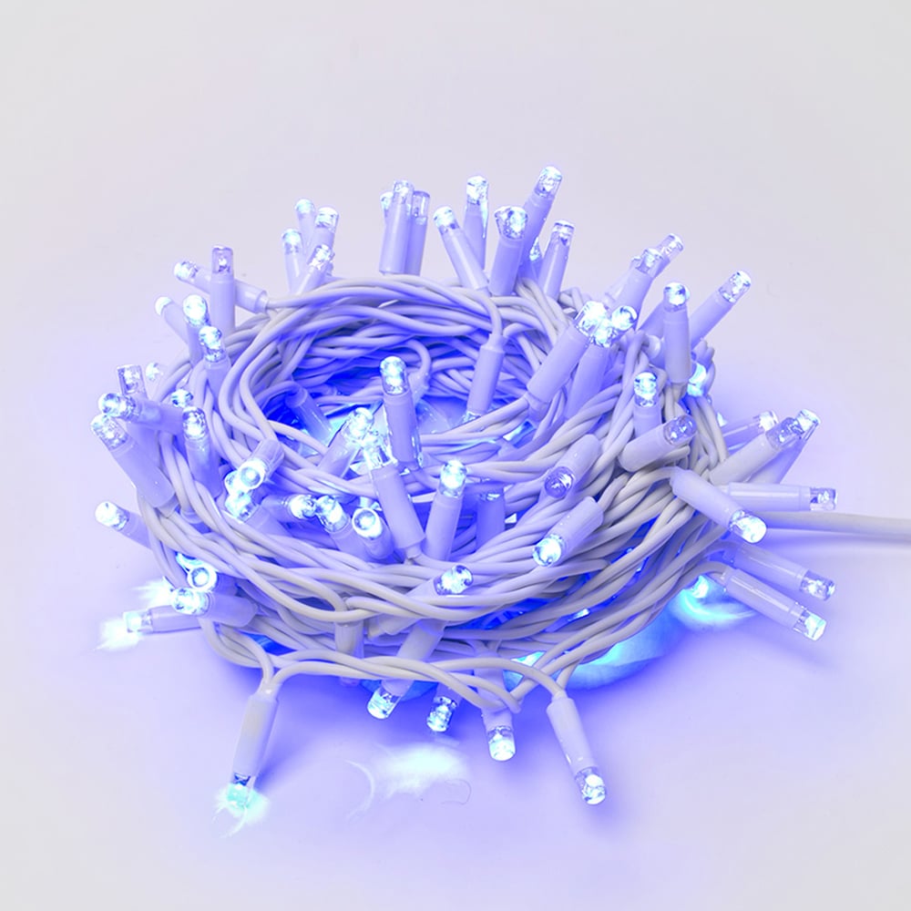 Изображение товара Светодиодная гирлянда с эффектом мерцания Uniel 10м IP67 для улицы синие светодиоды