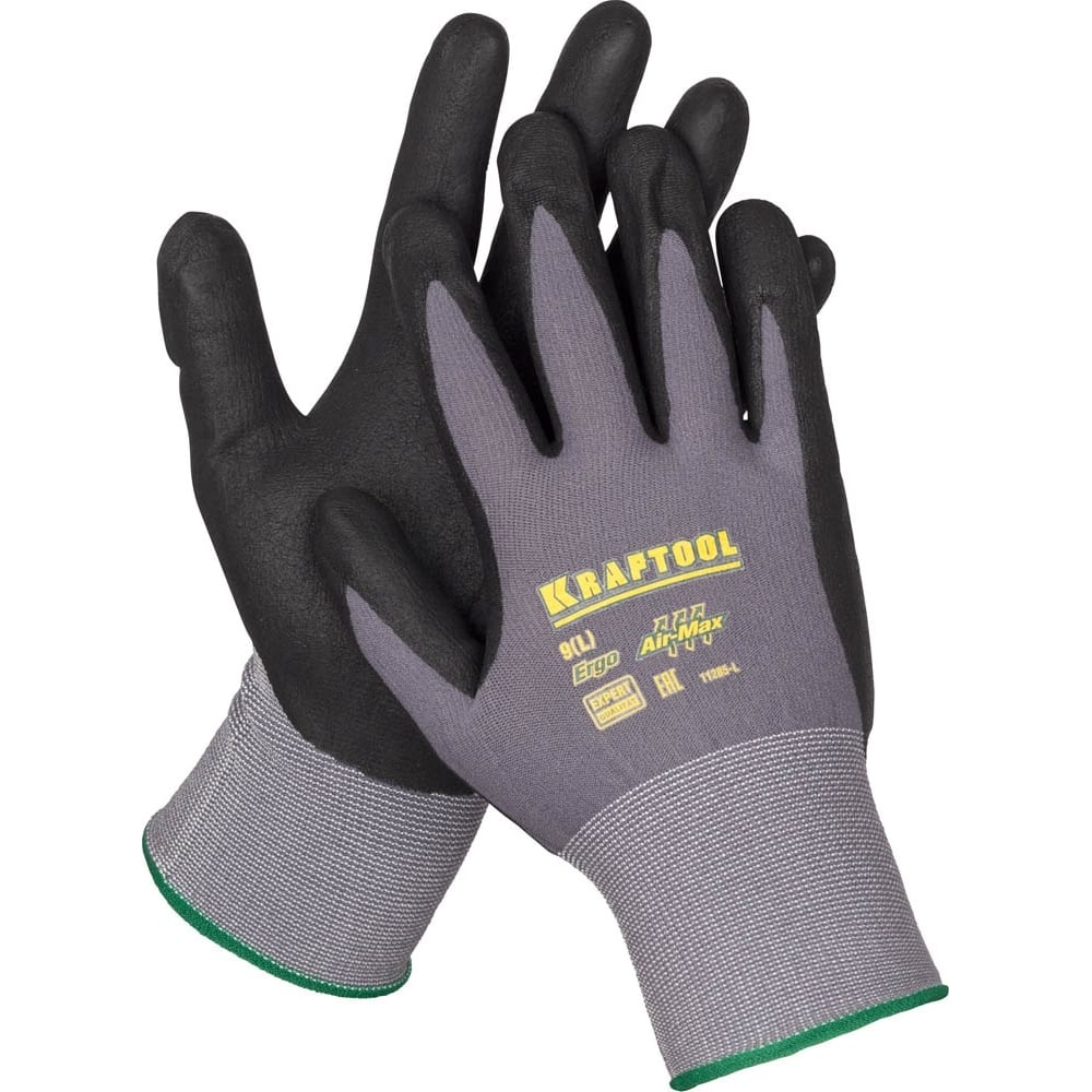 Нейлоновые перчатки KRAFTOOL свитшот с логотипом мтс цифровая экосистема унисекс серый m