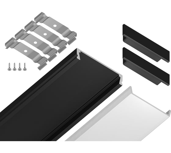 Изображение товара Накладной профиль для светодиодной ленты Ambrella Light ILLUMINATION GP1800BK