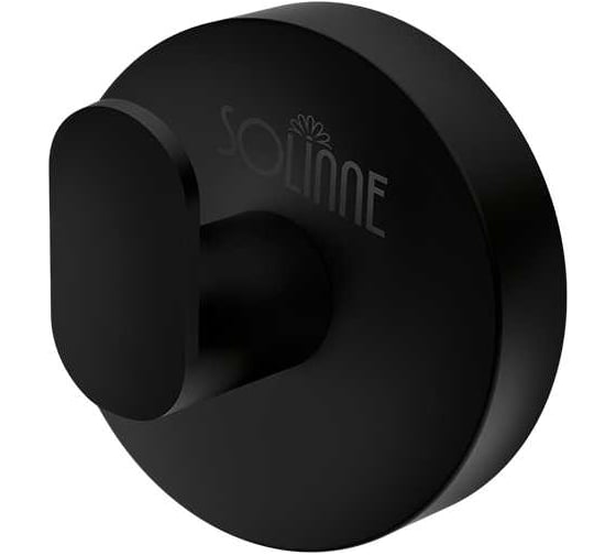 Изображение товара Одинарный крючок Solinne Вальс сталь, черный матовый 2536.320