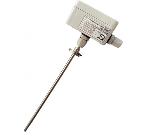 Изображение товара Датчик температуры (канальный) Доступная Автоматика с аналоговым выходом 4-20мА 24В сенсор 200мм DA11-4-20