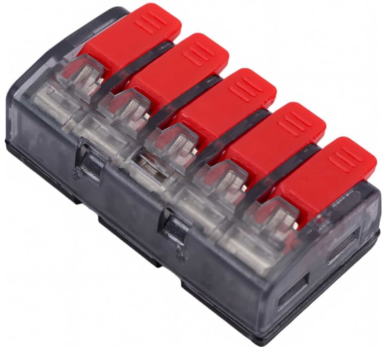 Изображение товара Клемма EKF СМК 221-415, 5 отверстий, 0.2-4.0мм2, 50шт, PROxima SQ plc-smk-221-415