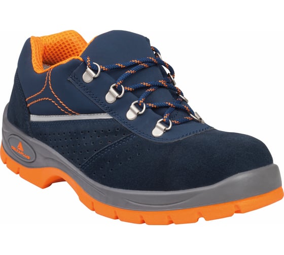 Изображение товара Полуботинки из замши Delta Plus RIMINI3 S1P SRC, с металлическим подноском, т.синий/оранжевый, р.37 RIMI3SPBL37