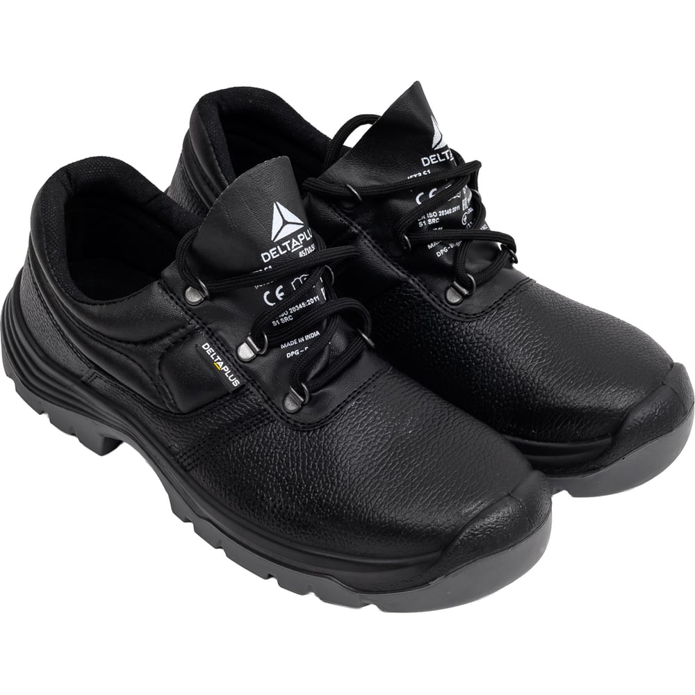 Изображение товара Полуботинки кожаные Delta Plus JET3 S1 SRC с металлическим подноском, черный, Р.45 JET3S1NO45