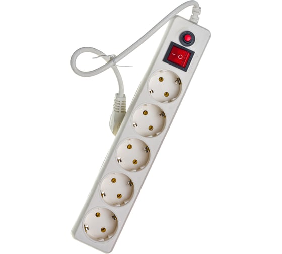Изображение товара Сетевой фильтр Гарнизон 0,5 м, 5 розеток, белый EHLW-4