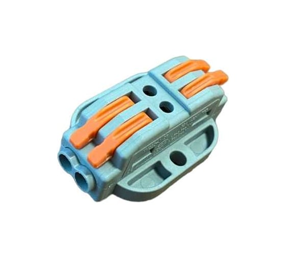 Изображение товара Клемма соединительная Econ с монтажной площадкой 2-2p-g3 0,08- 2,5(4) мм² 5 шт. С1225