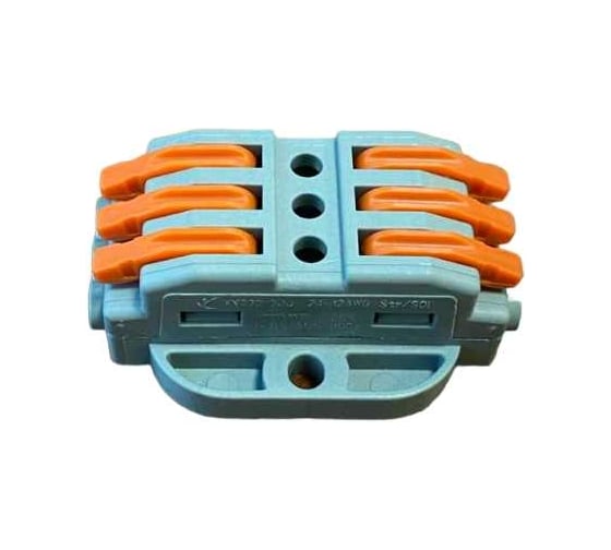 Изображение товара Клемма соединительная Econ с монтажной площадкой 3-3p-g3 0,08- 2,5(4) мм² 5 шт. С1335