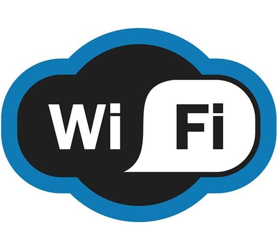 Изображение товара Наклейка-информационный знак REXANT Зона Wi-Fi, с полуглянцевой поверхностью, 150х200мм 56-0017