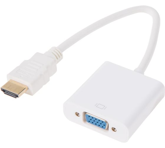 Изображение товара Переходник REXANT штекер, HDMI - гнездо VGA, провод 17-6835