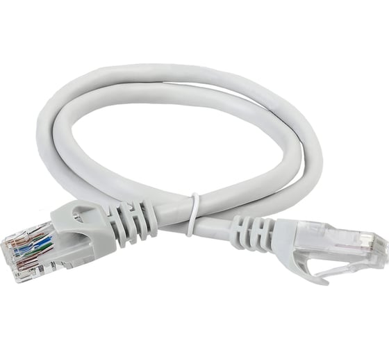 Изображение товара Патч-корд ITK категории 5е UTP 1 м серый PC01-C5EU-1M