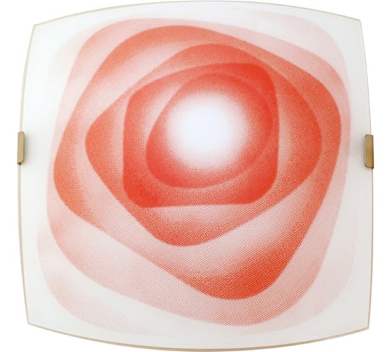 Изображение товара Светильник Элетех Колорика Хелен НПБ 09-60-003 М83 300х300 мм матовый бело-розовый металлик 1030450404