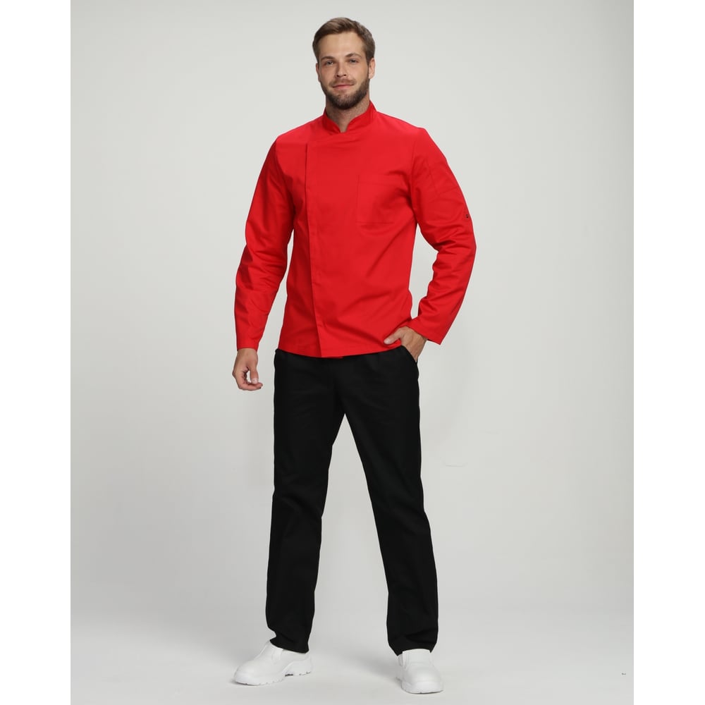 Изображение товара Китель повара ФАКЕЛ Гастро ткань Смесовая 160 г/м² размер 64-66 красный