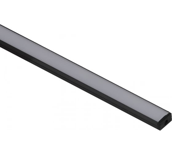 Изображение товара Профиль алюминиевый AKS SIRIUS-1407S накладной с экраном, цвет черный 77257