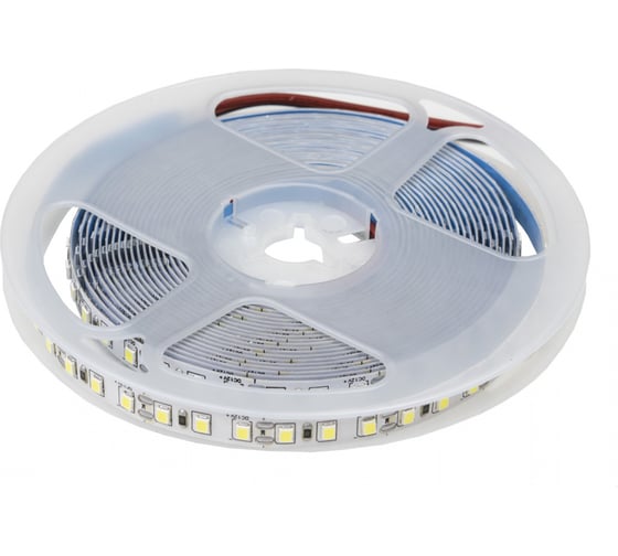 Изображение товара Лента светодиодная AKS 9.6W/m, 8мм, 2835, 120 д/м, IP20, холодный б 75078