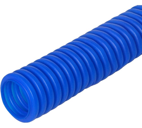 Изображение товара Гофрированная труба Промрукав ПНД защитная для МПТ пешель синяя д16/10,7 100м PR02.0094