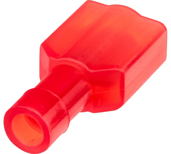 Изображение товара Плоский виброустойчивый разъем duwi, РпИп 1.5-6.3 (папа), 1.5мм², термоусадка, красный, 10шт, 26492 1