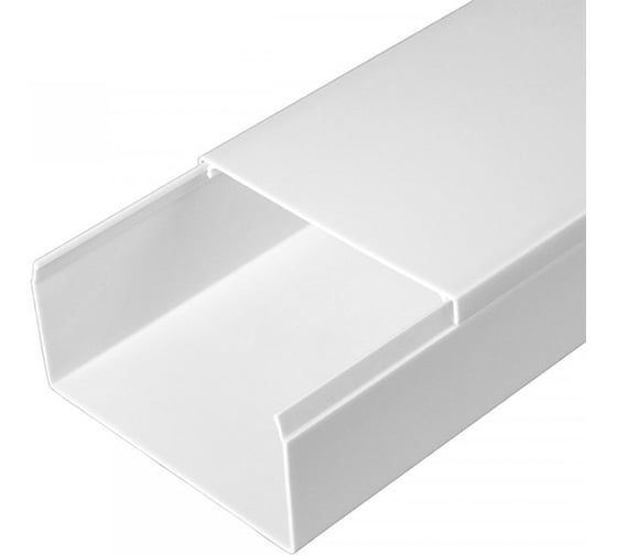Изображение товара Кабель-канал Промрукав белый 2-й замок в п/э 80х40 2м PR03.0057