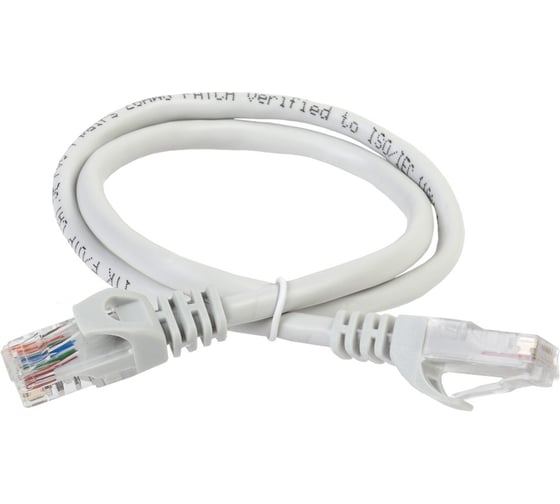 Изображение товара Патч-корд ITK категории 6 UTP LSZH 10 м серый PC01-C6UL-10M