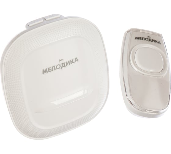 Изображение товара Звонок на батарейках Мелодика Б250v.2 белый беспроводной 36 мелодий 4 уровня громкости влагозащитная кнопка 4606400420330
