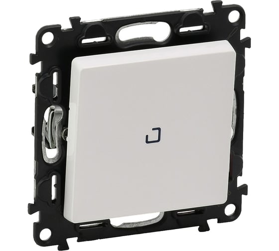 Изображение товара Выключатель Legrand Valena LIFE  10АХ 250В с подсветкой.С лицевой панелью.Белый 752410