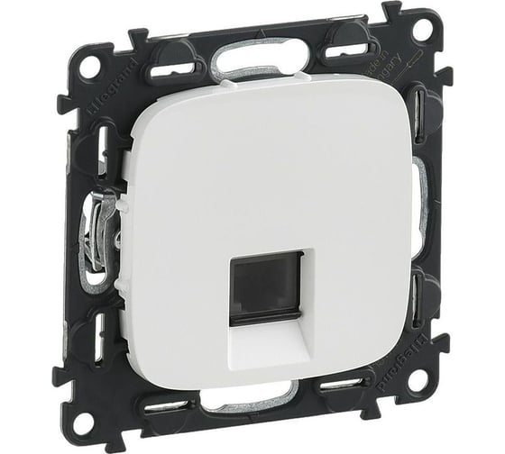 Изображение товара Телефонная розетка Legrand Valena ALLURE  RJ11 одиночная.С лицевой панелью.Белая 753738