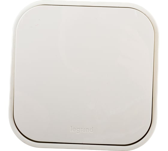 Изображение товара Переключатель Legrand одноклавишный Legrand Quteo IP20 10А 250В винтовые зажимы накладной монтаж слоновая кость 782234