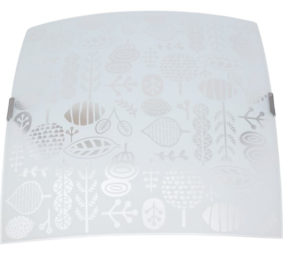 Изображение товара Светильник Элетех Лужок НПБ 09-60-003 М83 ИУ 300x300 мм матовый белый/клипсы штамп металлик 1005209260