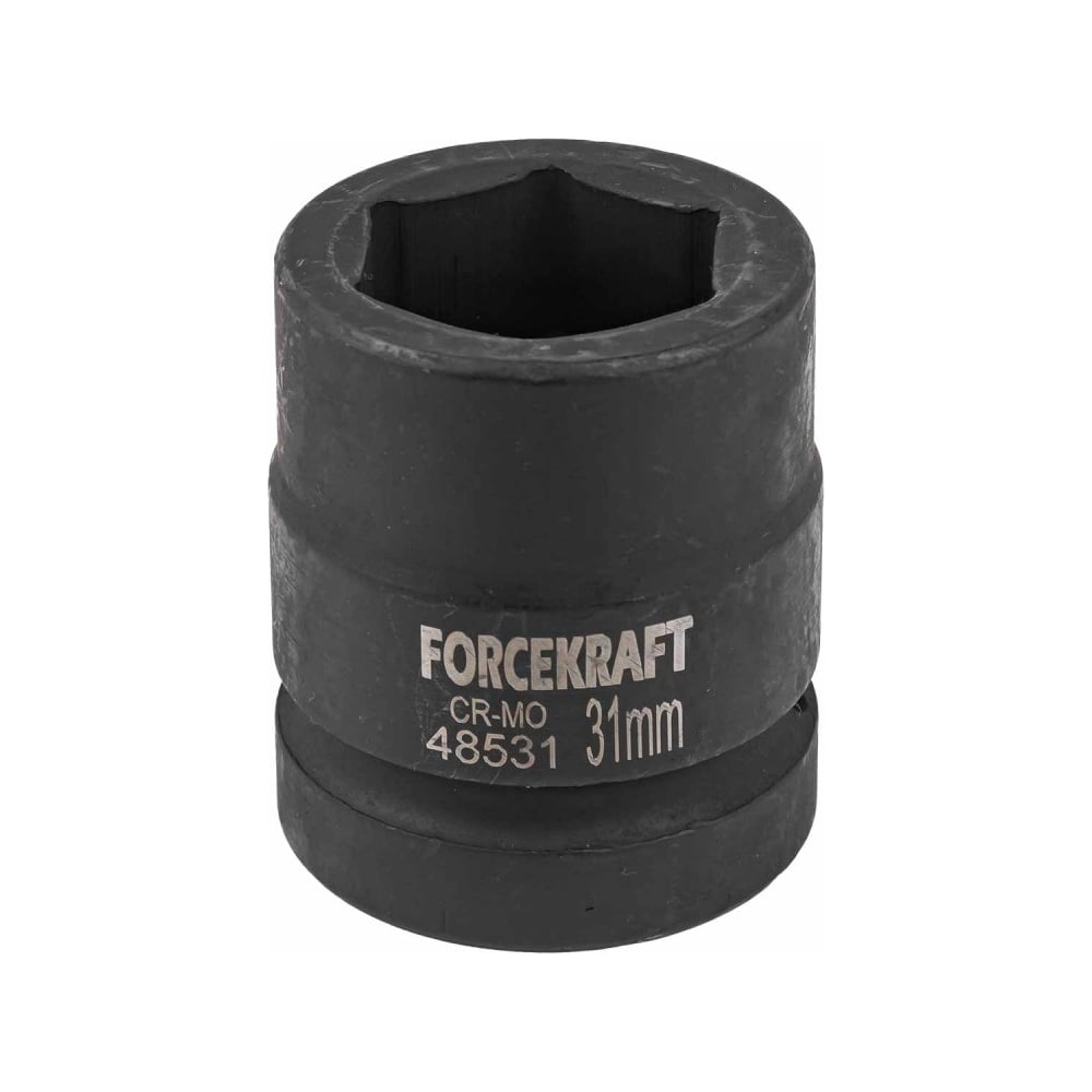 Изображение товара Головка ударная 6-гранная 31 мм 1''DR Forcekraft FK-48531 Изображение товара Головка ударная 6-гранная 31 мм 1''DR Forcekraft FK-48531