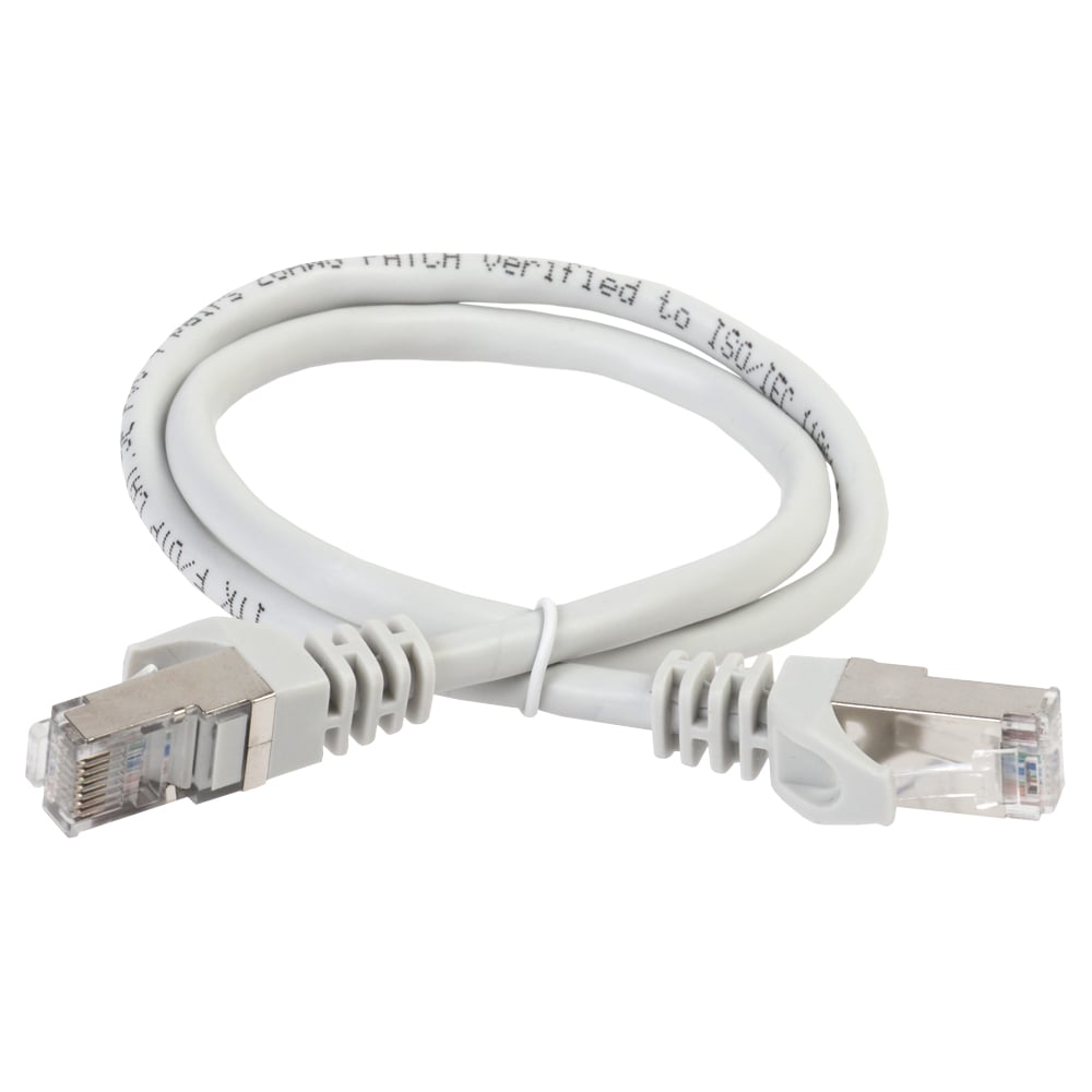 Патч-корд ITK категории 5е FTP LSZH 15 м серый PC01-C5EFL-15M