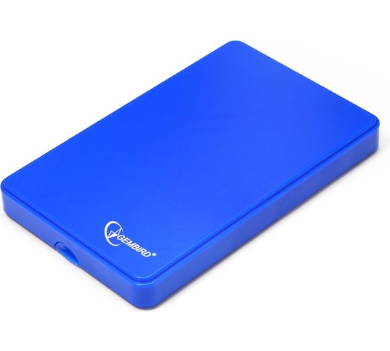 Изображение товара Внешний корпус Gembird USB 2.0 для 2.5" HDD/SSD, порт mini USB, SATA III, пластик, синий, EE2-U2S-40P-B