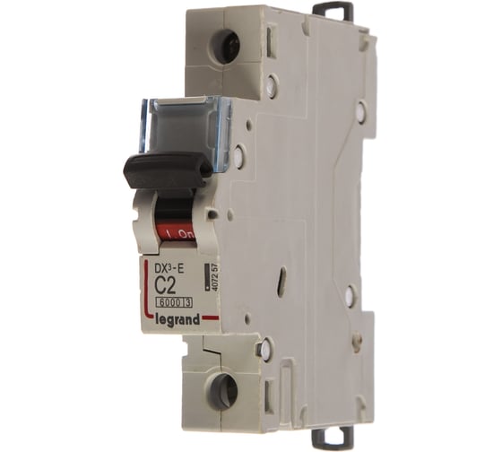 Изображение товара Автоматический модульный выключатель Legrand 1п C 2А 6кА DX3-E 6000 1мод. 230/400В Leg 407257