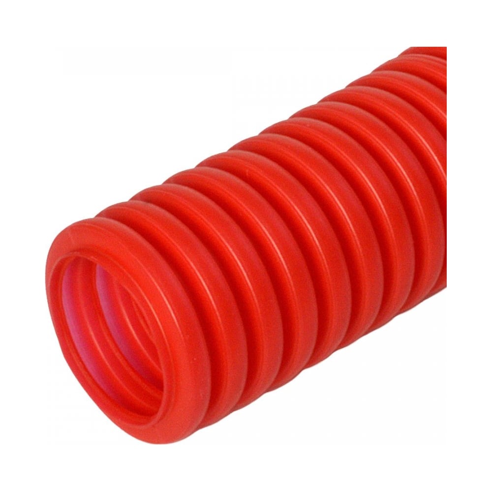 Защитная гофрированная труба ПНД для МПТ пешель Промрукав труба водосточная 3000x90 мм красный