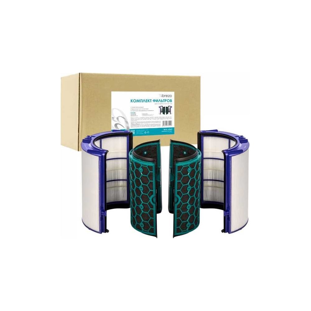 Изображение товара Комплект фильтров 2 синтетических элемента + 2 угольных для очистителя воздуха DYSON PURE COOL DP04 BREZO BHA-6263