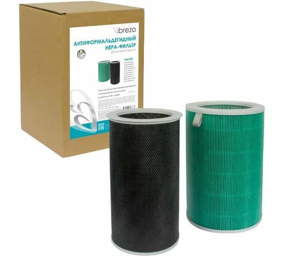 Изображение товара HEPA-фильтр антиформальдегидный без RFID метки + угольный фильтр для очистителя воздуха XIAOMI BREZO BHA-636