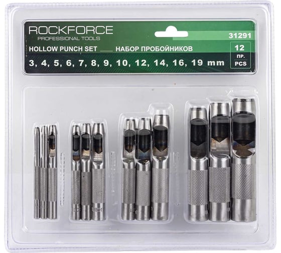 Изображение товара Набор пробойников Rockforce 12 пр RF-31291(57711)