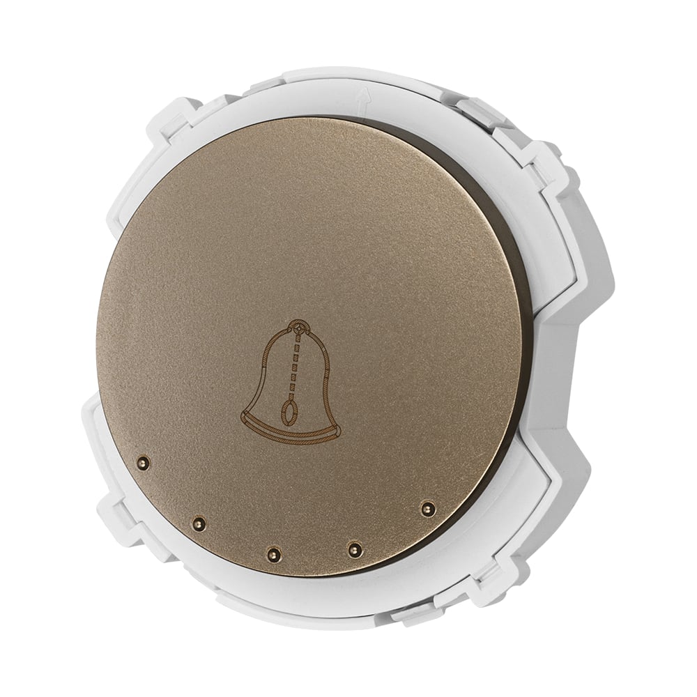 Изображение товара Выключатель звонка TDM ELECTRIC 1-клавишный 16а 250в бронза, "байкал" SQ1819-0453