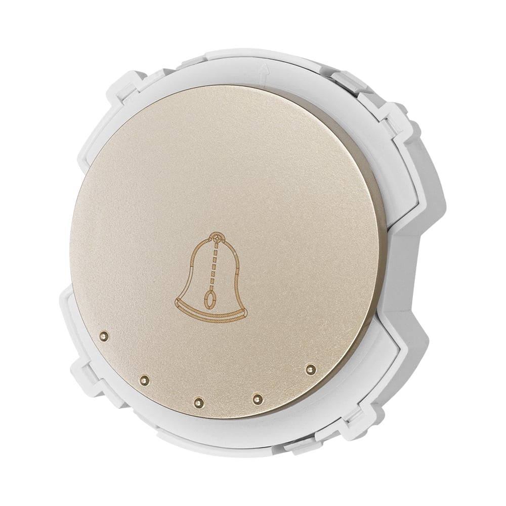 Изображение товара Выключатель звонка TDM ELECTRIC 1-клавишный 16А шампань SQ1819-0553