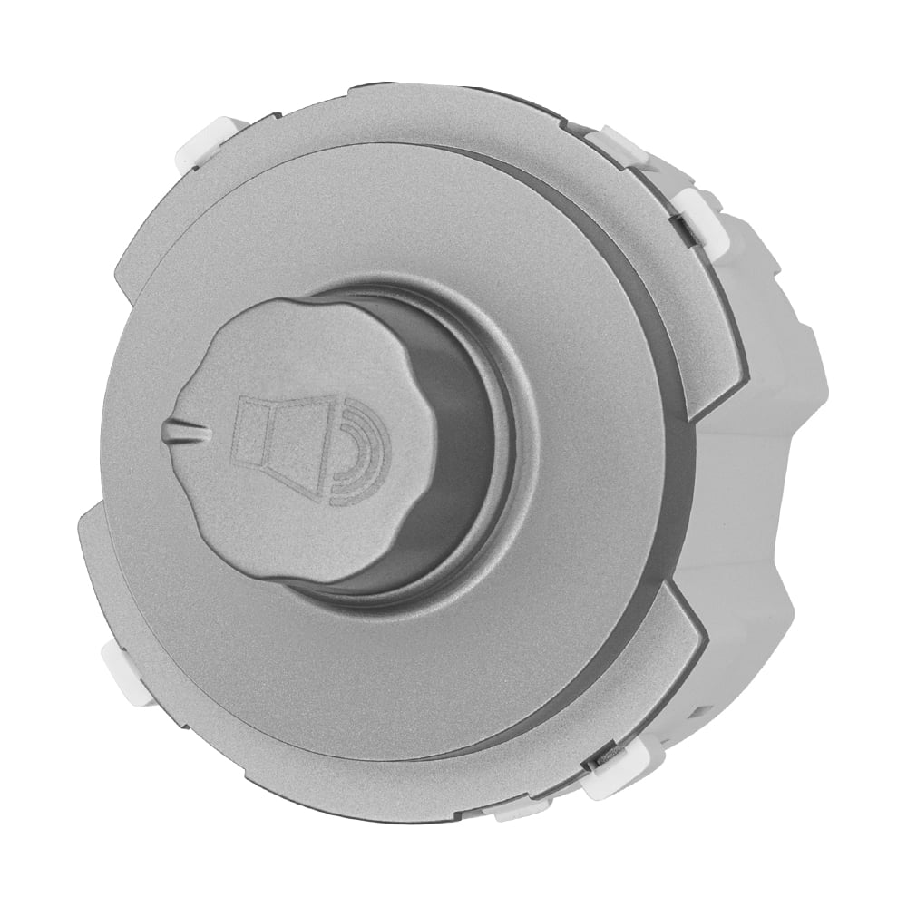 Изображение товара Регулятор громкости TDM ELECTRIC платина серия Байкал для ламп до 300 Вт