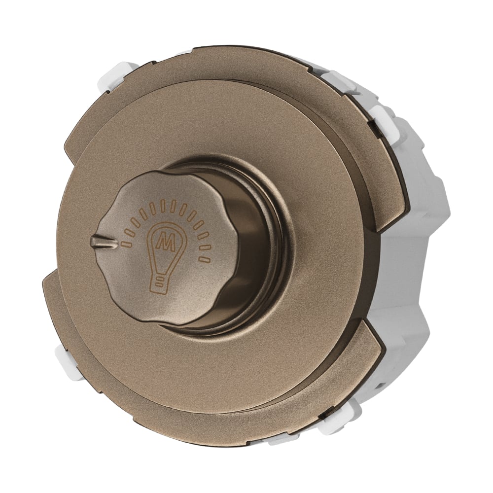 Изображение товара Светорегулятор TDM ELECTRIC (rl, 500вт) поворотный бронза, "байкал" SQ1819-0441