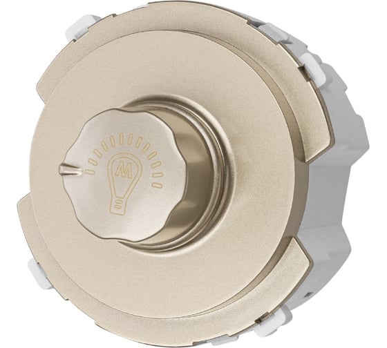 Изображение товара Светорегулятор TDM ELECTRIC (rl, 500вт) поворотный шампань, "байкал" SQ1819-0541