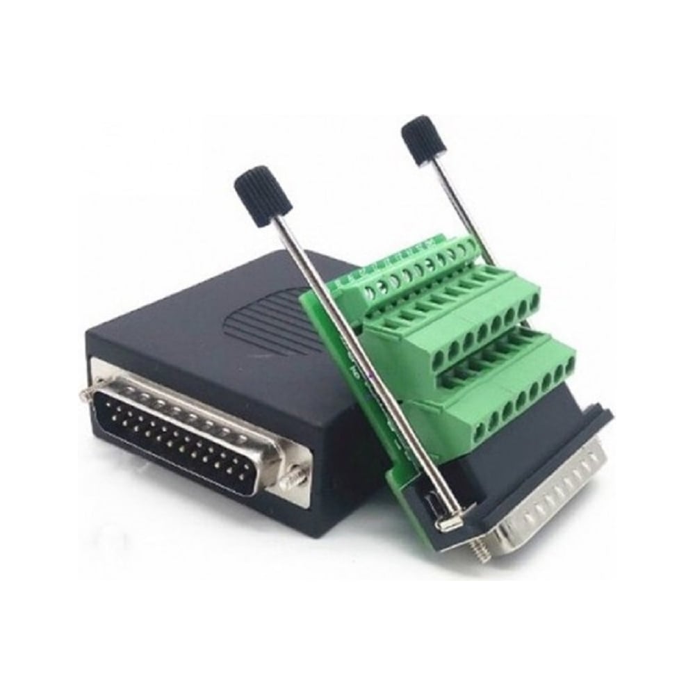 Изображение товара Разъем DB25 с пластиковым кожухом и клеммной колодкой DB25_M