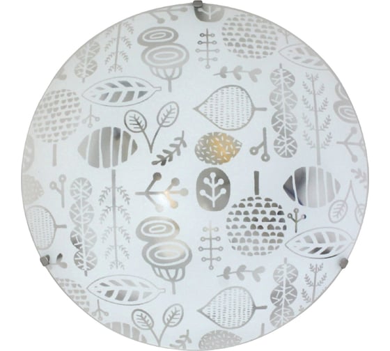 Изображение товара Светильник Элетех Лужок 300 НПБ 01-2х60-139 М16 матовый белый/клипсы штамп металлик ИУ 1005209258