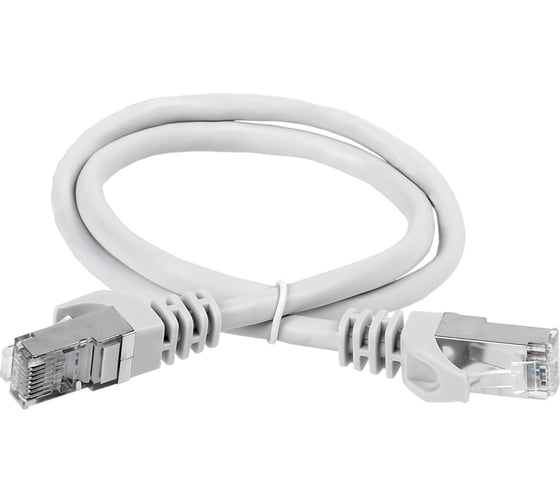 Изображение товара Патч-корд ITK категории 6A S/FTP LSZH 2 м серый PC01-C6ASL-2M