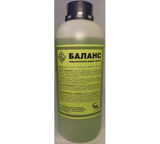 Изображение товара Концентрированное кислотное моющее средство ЦД "баланс" флакон 1 л 40104