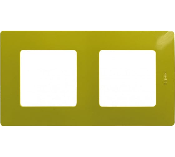 Изображение товара Рамка Legrand Etika 2 поста зеленый папоротник Leg 672542