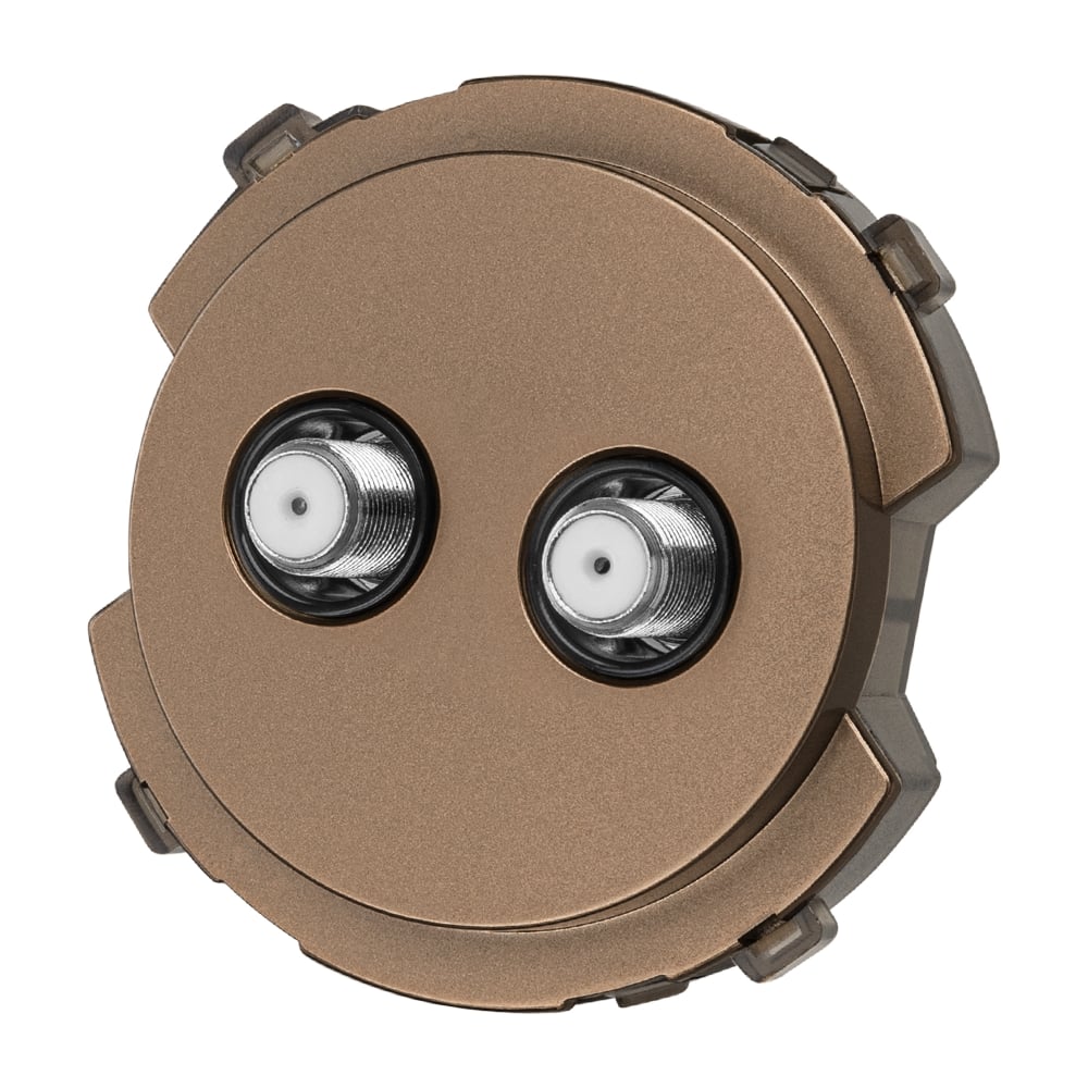 Изображение товара Розетка TDM ELECTRIC TV/SAT проходная бронза, "байкал" SQ1819-0421